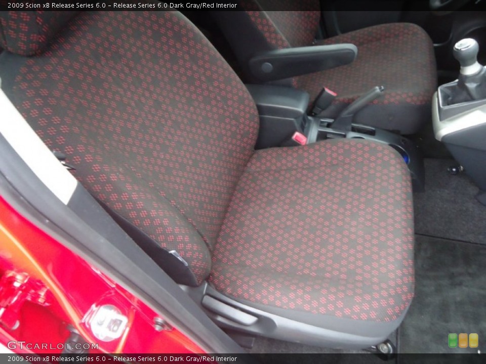 Release Series 6.0 Dark Gray/Red Interior Front Seat for the 2009 Scion xB Release Series 6.0 #72226244
