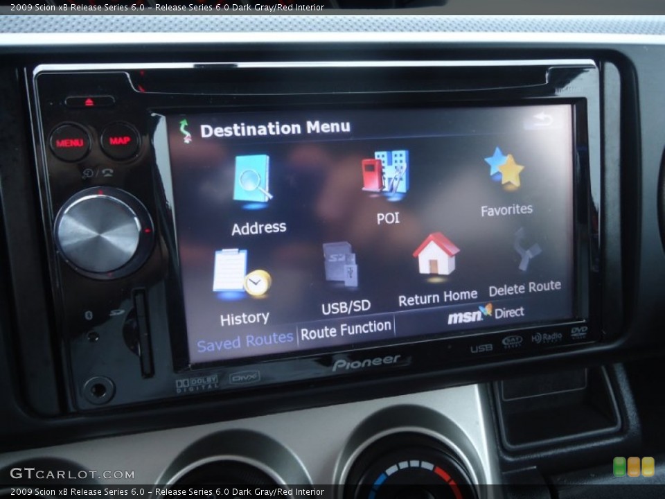 Release Series 6.0 Dark Gray/Red Interior Controls for the 2009 Scion xB Release Series 6.0 #72226406