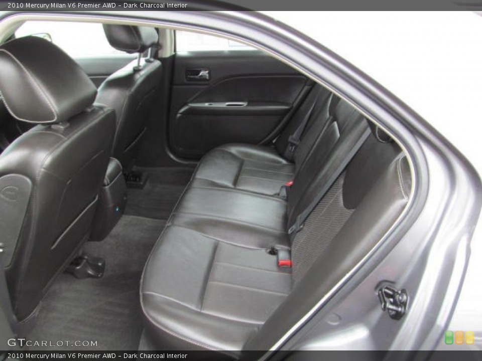 Dark Charcoal Interior Rear Seat for the 2010 Mercury Milan V6 Premier AWD #72227903