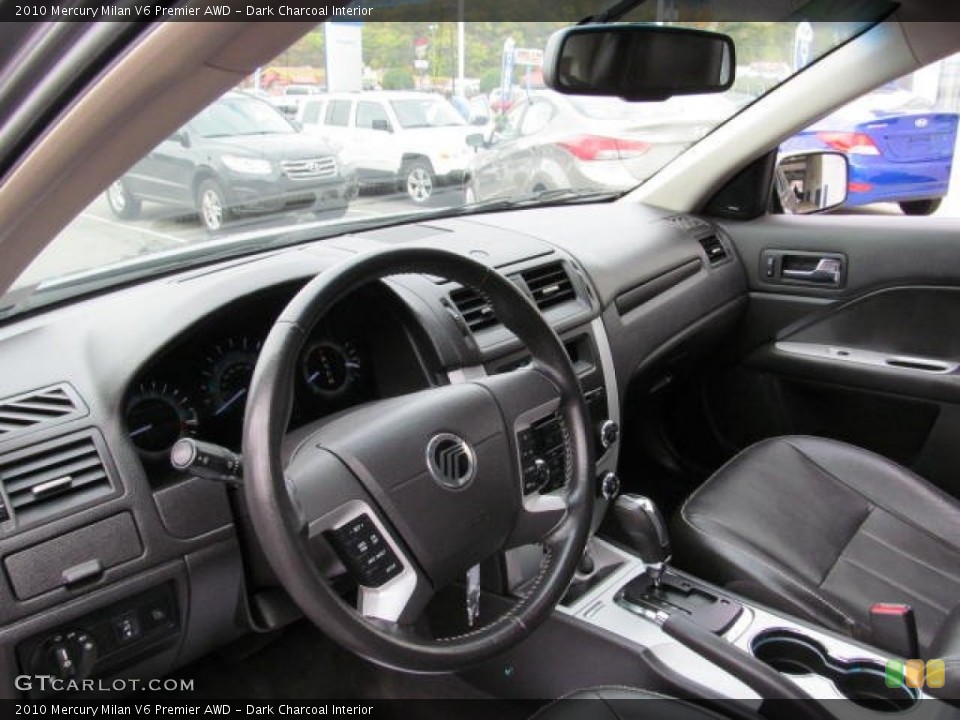 Dark Charcoal Interior Dashboard for the 2010 Mercury Milan V6 Premier AWD #72227947