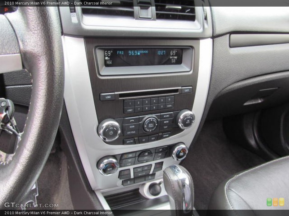 Dark Charcoal Interior Controls for the 2010 Mercury Milan V6 Premier AWD #72227969