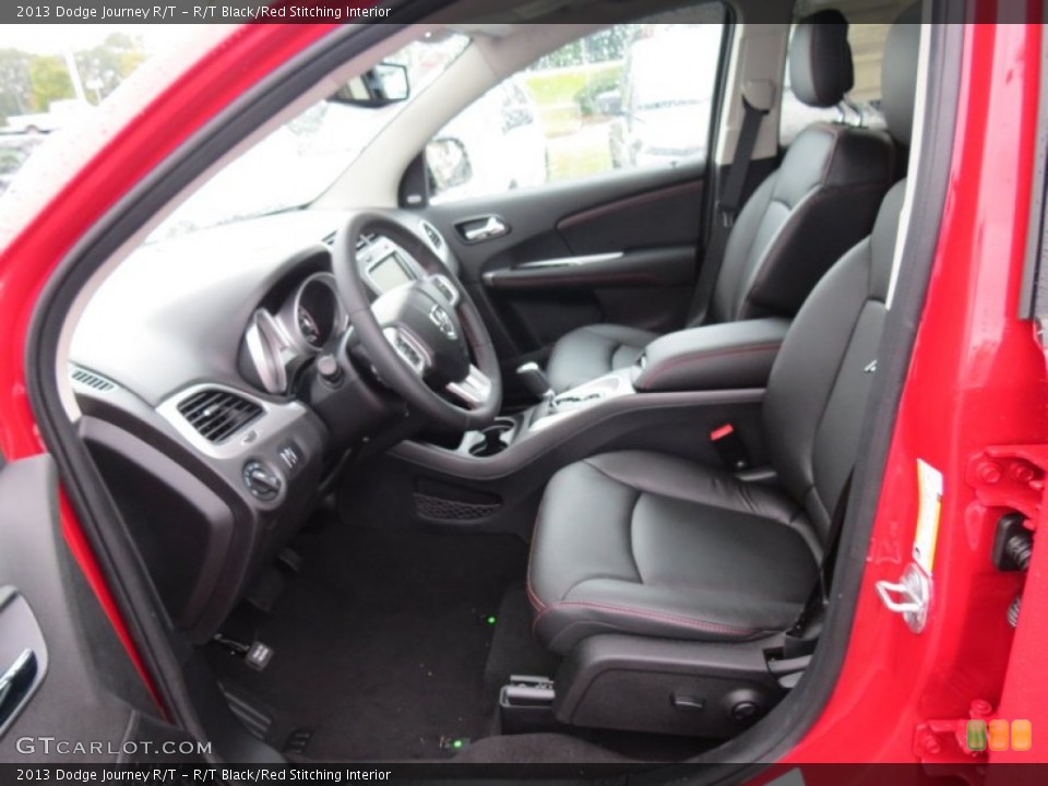 R/T Black/Red Stitching Interior Front Seat for the 2013 Dodge Journey R/T #72228068