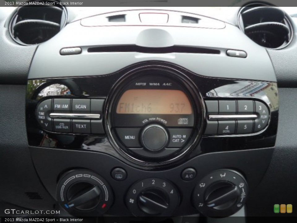 Black Interior Controls for the 2013 Mazda MAZDA2 Sport #72228815