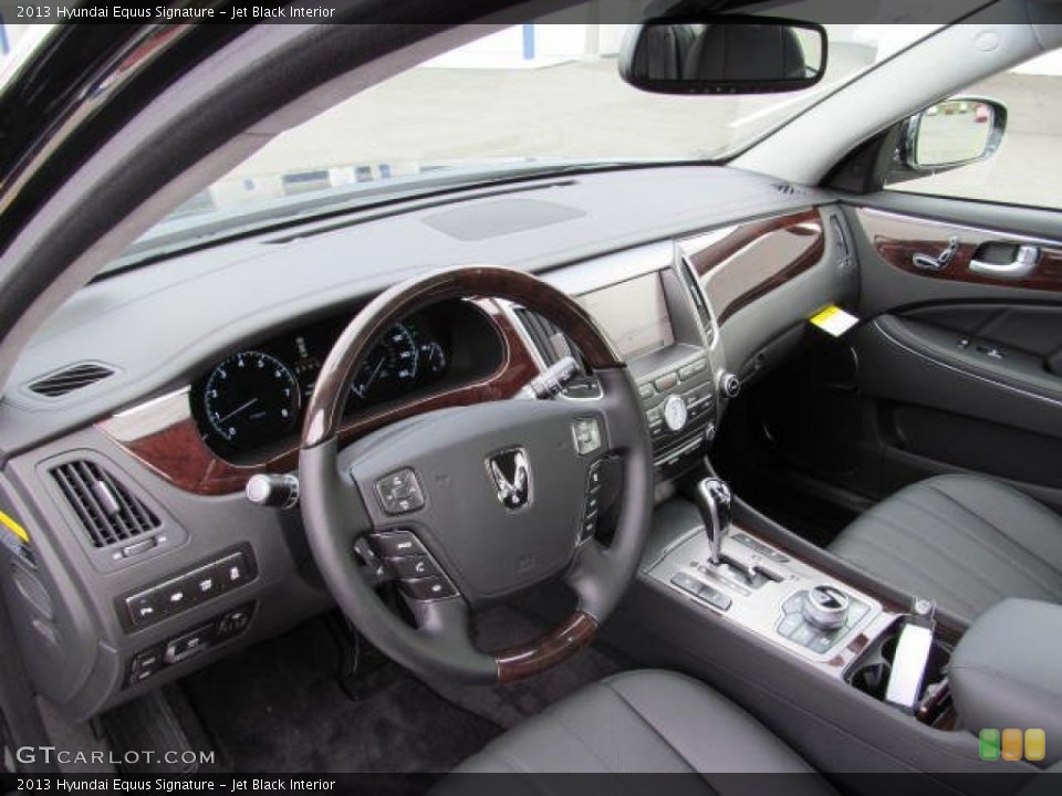 Jet Black Interior Prime Interior for the 2013 Hyundai Equus Signature #72229361