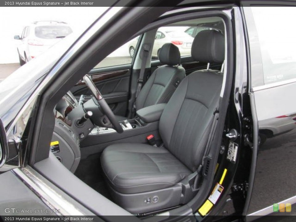Jet Black Interior Front Seat for the 2013 Hyundai Equus Signature #72229384