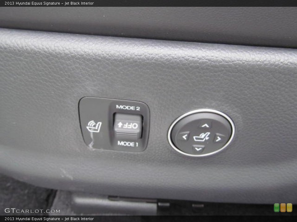 Jet Black Interior Controls for the 2013 Hyundai Equus Signature #72229406