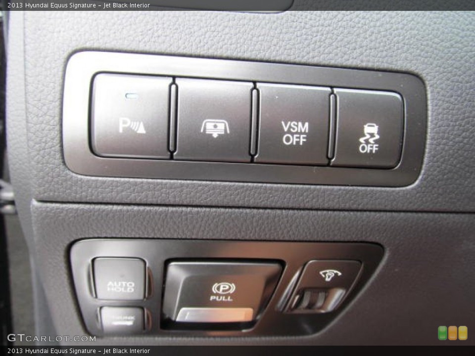 Jet Black Interior Controls for the 2013 Hyundai Equus Signature #72229514