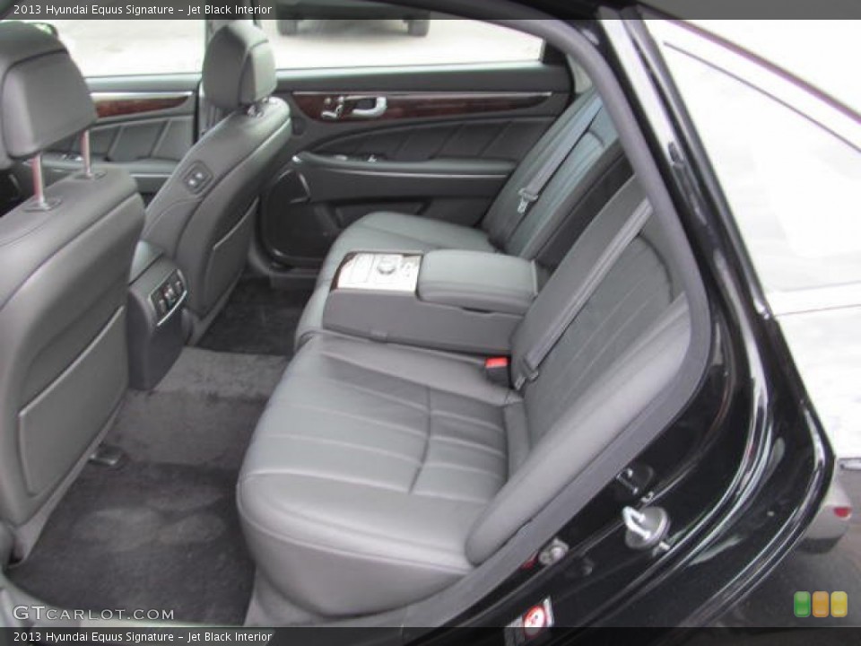 Jet Black Interior Rear Seat for the 2013 Hyundai Equus Signature #72229560