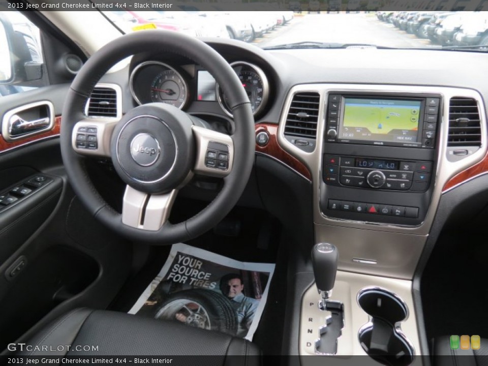 Black Interior Dashboard for the 2013 Jeep Grand Cherokee Limited 4x4 #72230201