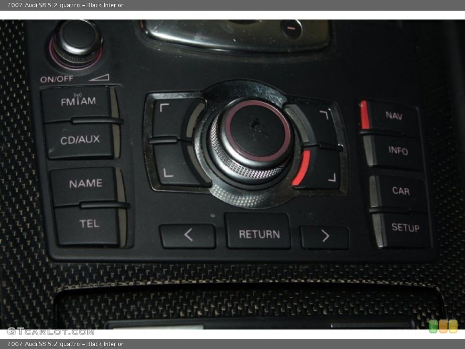 Black Interior Controls for the 2007 Audi S8 5.2 quattro #72232232
