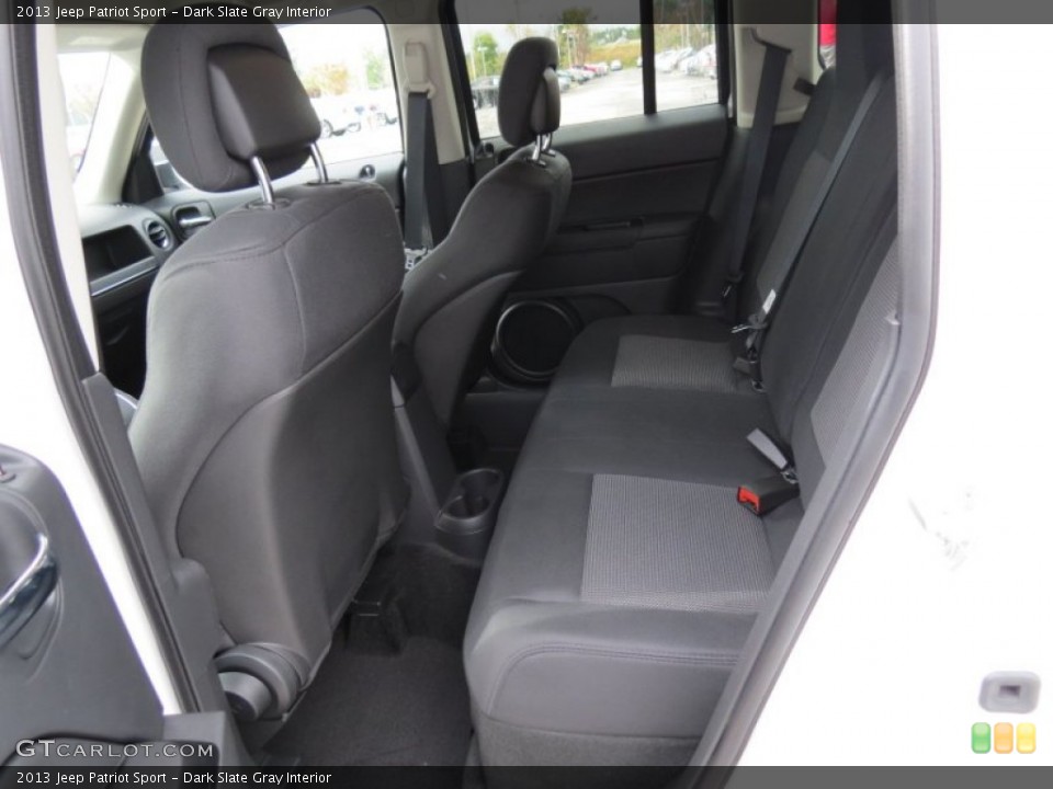 Dark Slate Gray Interior Rear Seat for the 2013 Jeep Patriot Sport #72233003