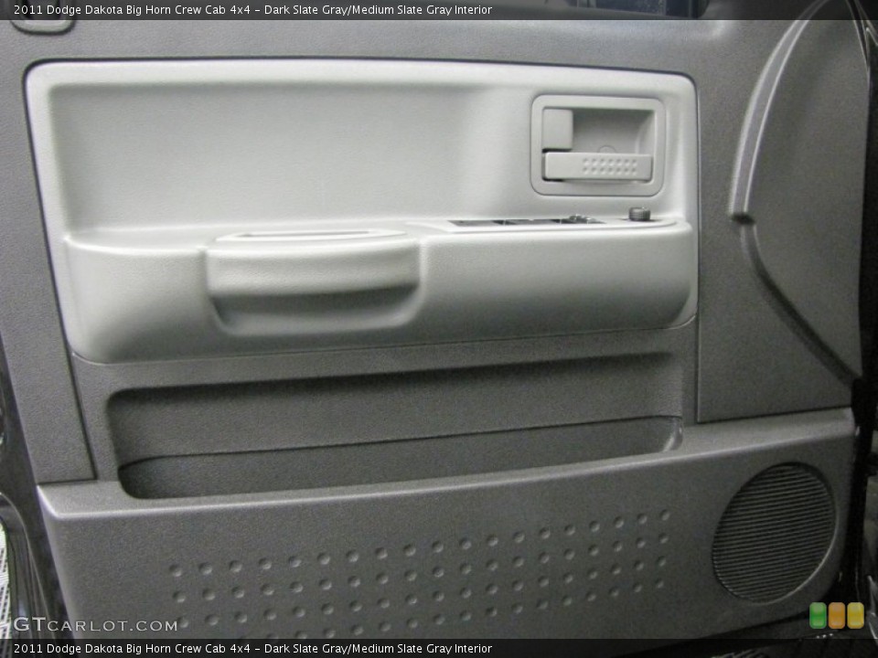 Dark Slate Gray/Medium Slate Gray Interior Door Panel for the 2011 Dodge Dakota Big Horn Crew Cab 4x4 #72233089