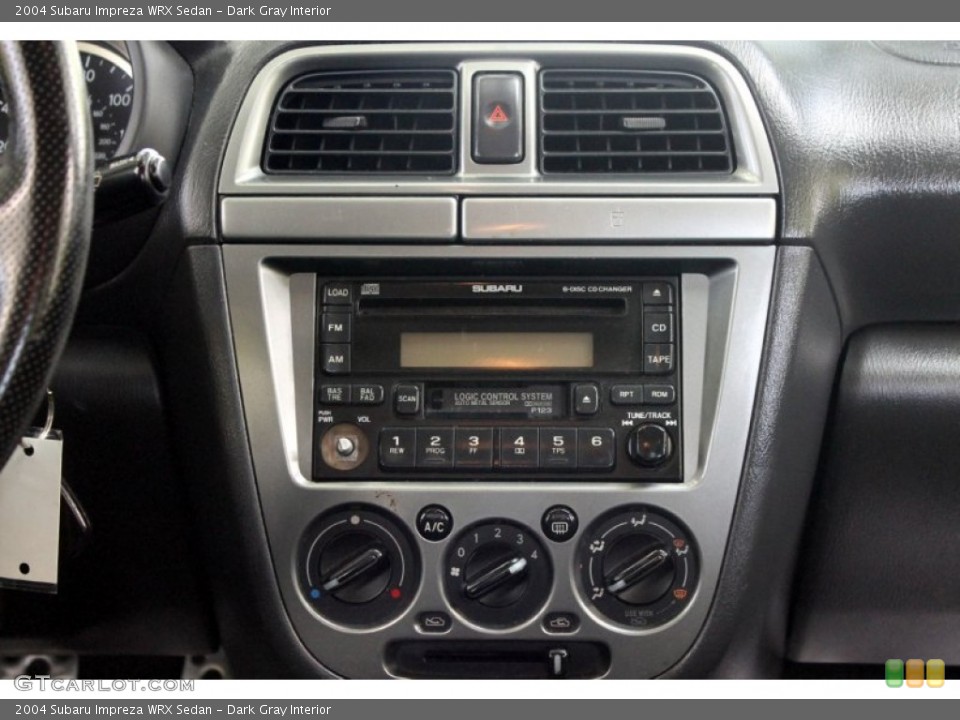 Dark Gray Interior Controls for the 2004 Subaru Impreza WRX Sedan #72233303