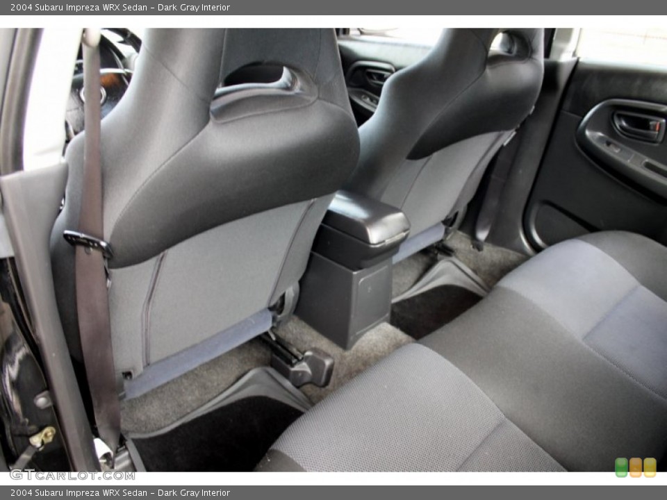 Dark Gray Interior Rear Seat for the 2004 Subaru Impreza WRX Sedan #72233393