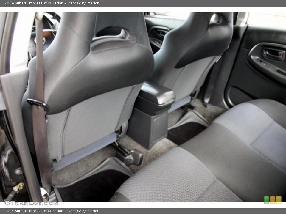 Dark Gray Interior Rear Seat for the 2004 Subaru Impreza WRX Sedan #72233393