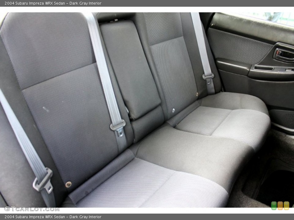 Dark Gray Interior Rear Seat for the 2004 Subaru Impreza WRX Sedan #72233420