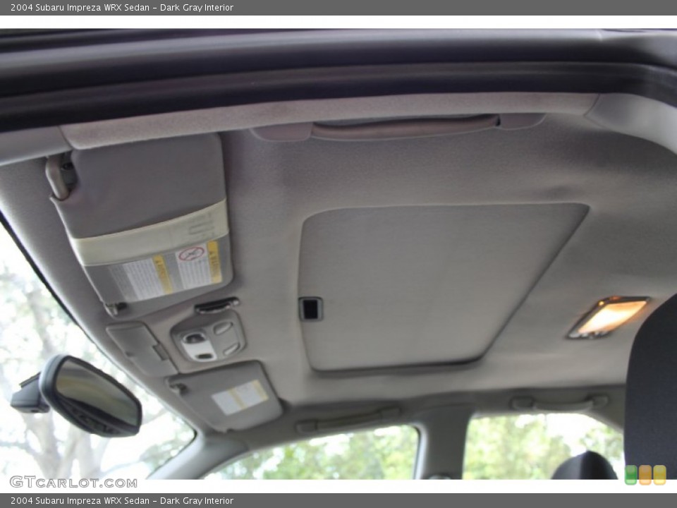 Dark Gray Interior Sunroof for the 2004 Subaru Impreza WRX Sedan #72233462