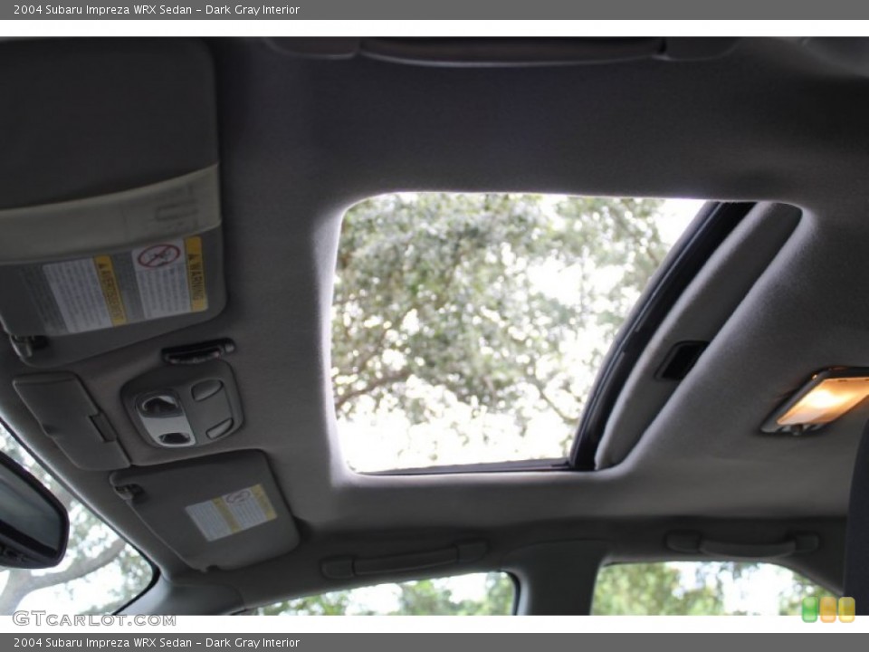 Dark Gray Interior Sunroof for the 2004 Subaru Impreza WRX Sedan #72233503