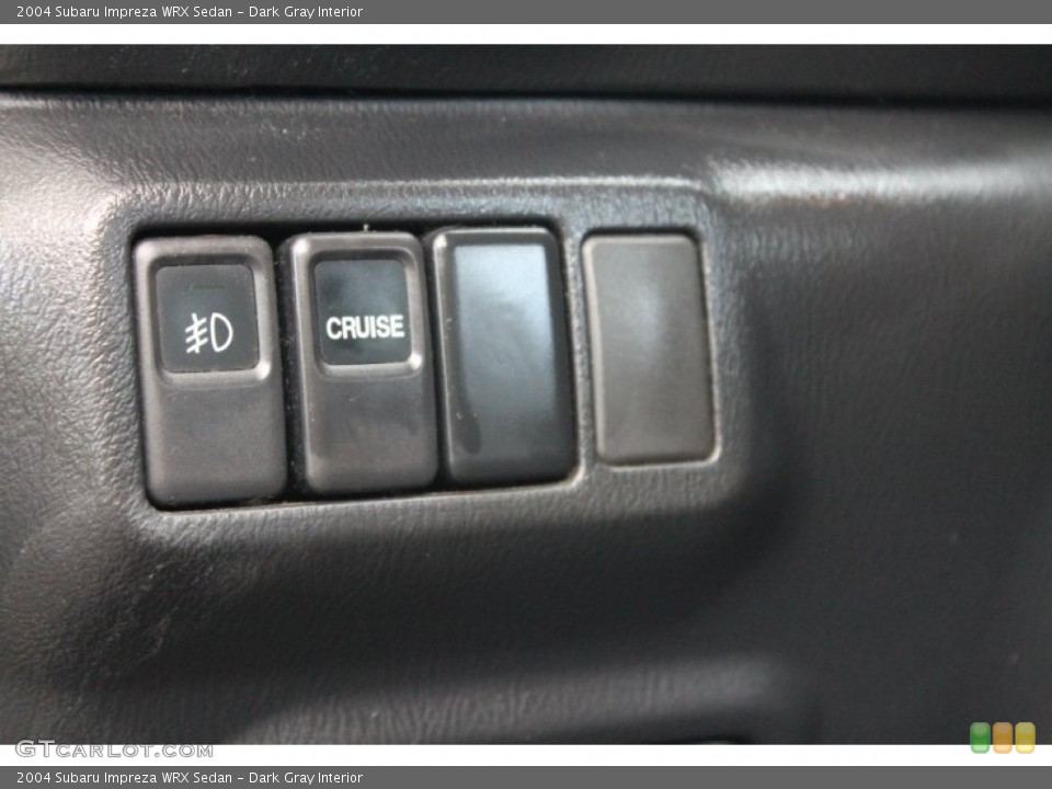 Dark Gray Interior Controls for the 2004 Subaru Impreza WRX Sedan #72233656