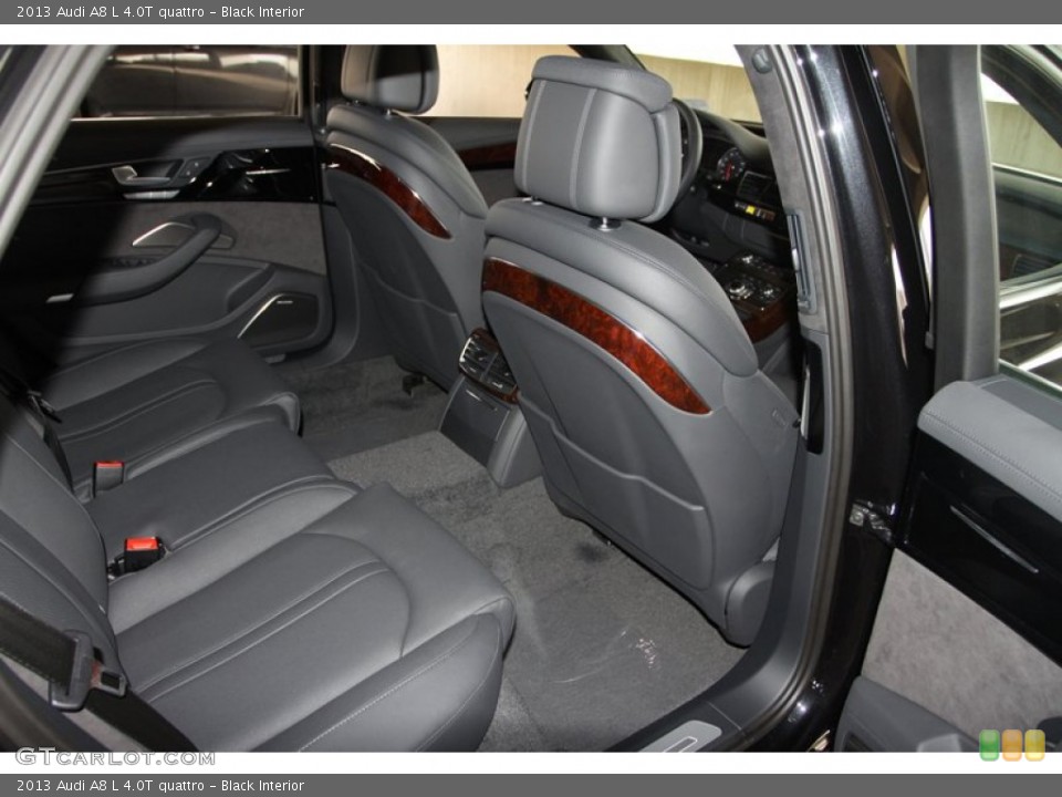 Black Interior Rear Seat for the 2013 Audi A8 L 4.0T quattro #72233723