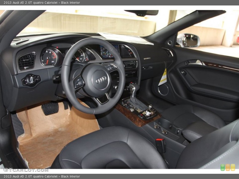 Black Interior Prime Interior for the 2013 Audi A5 2.0T quattro Cabriolet #72234125