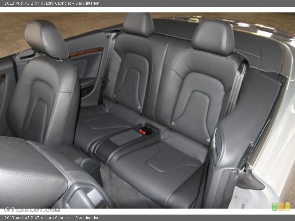 Black Interior Rear Seat for the 2013 Audi A5 2.0T quattro Cabriolet #72234158