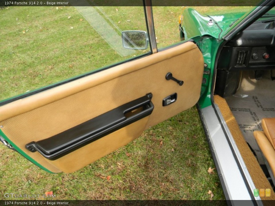 Beige Interior Door Panel for the 1974 Porsche 914 2.0 #72235115
