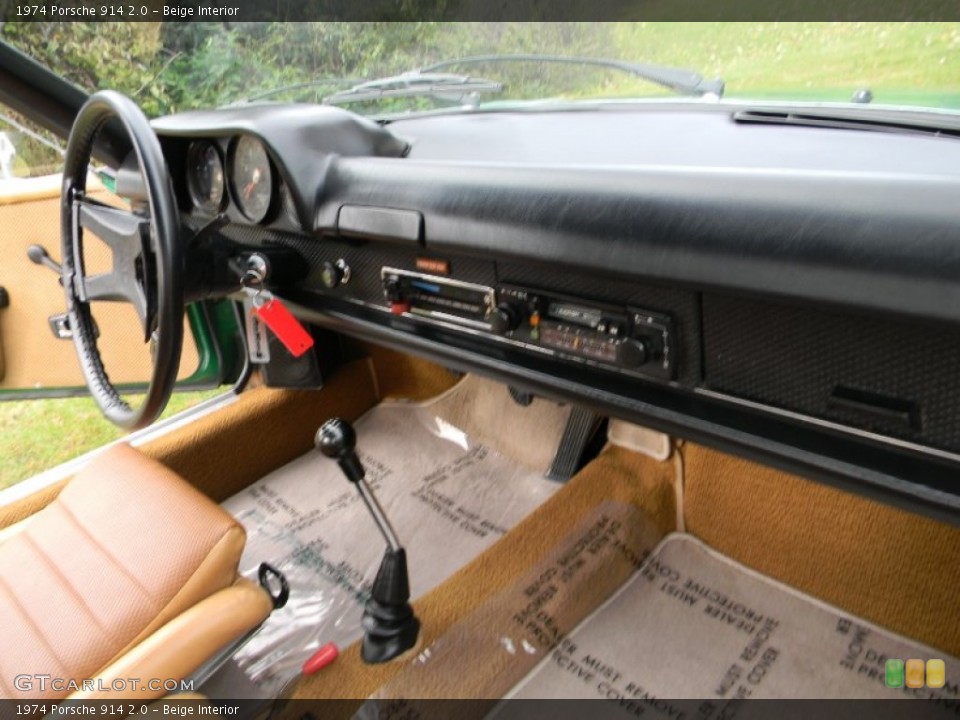 Beige Interior Dashboard for the 1974 Porsche 914 2.0 #72235178