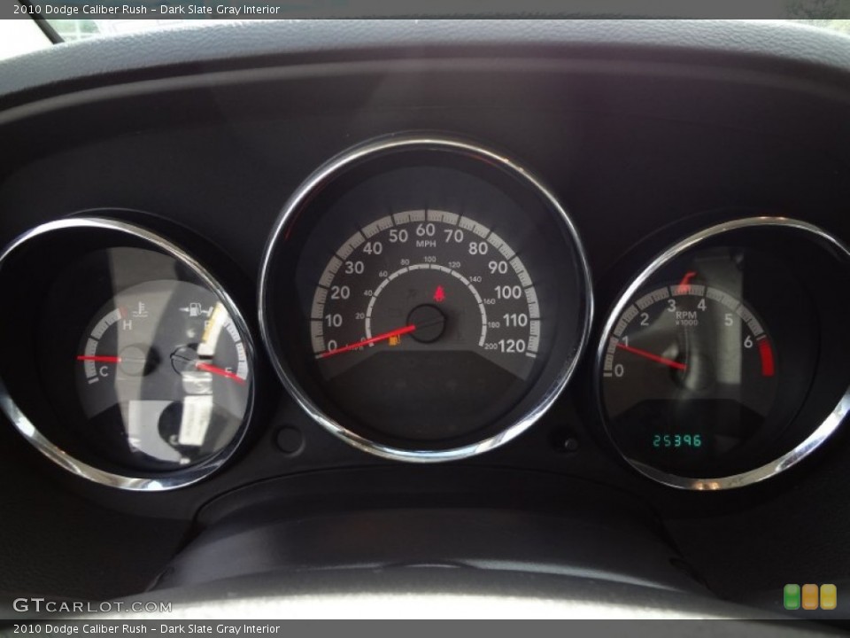 Dark Slate Gray Interior Gauges for the 2010 Dodge Caliber Rush #72235355