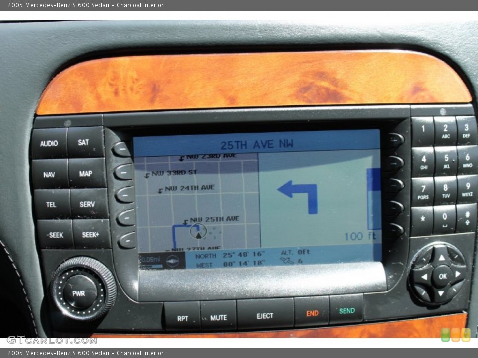 Charcoal Interior Controls for the 2005 Mercedes-Benz S 600 Sedan #72235668