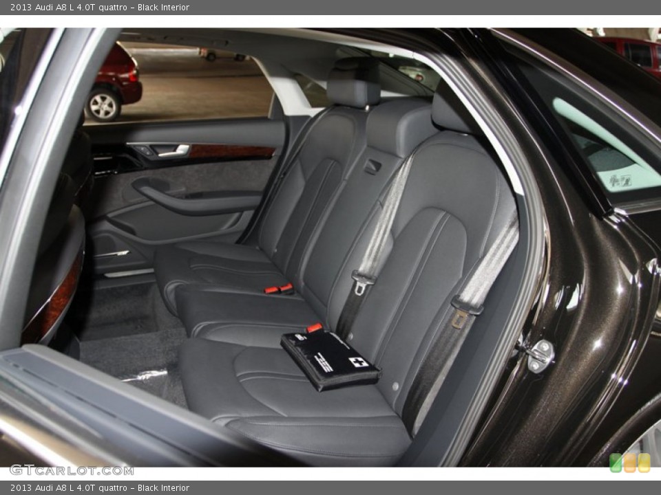 Black Interior Rear Seat for the 2013 Audi A8 L 4.0T quattro #72236422