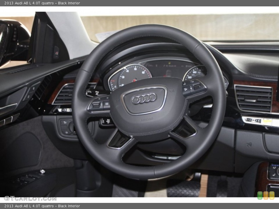 Black Interior Steering Wheel for the 2013 Audi A8 L 4.0T quattro #72236471