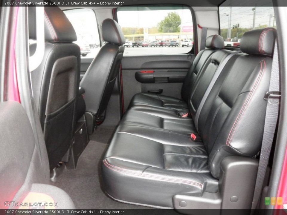 Ebony Interior Rear Seat for the 2007 Chevrolet Silverado 2500HD LT Crew Cab 4x4 #72239492