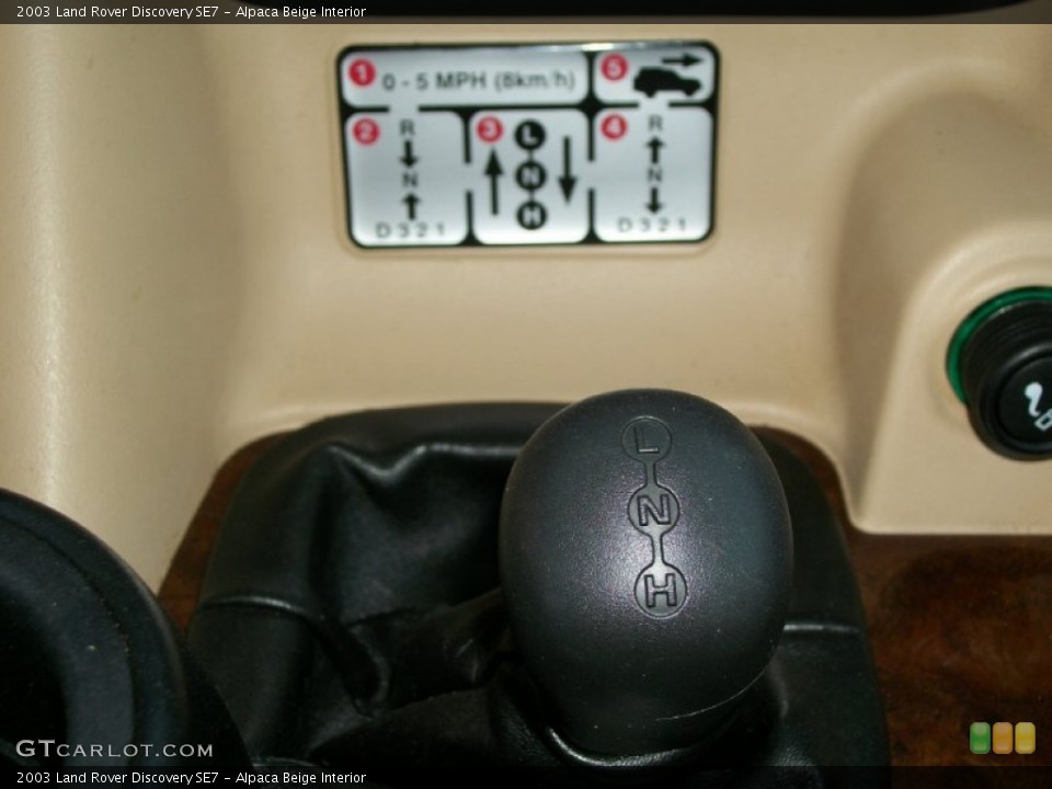 Alpaca Beige Interior Controls for the 2003 Land Rover Discovery SE7 #72240473