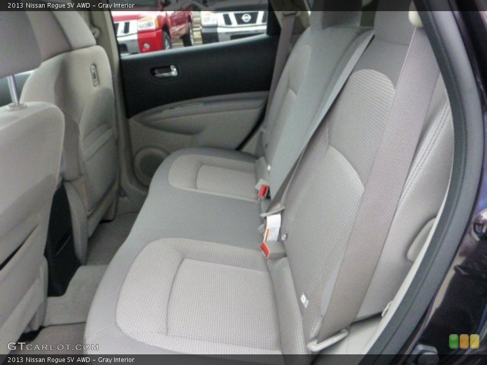 Gray Interior Rear Seat for the 2013 Nissan Rogue SV AWD #72240659