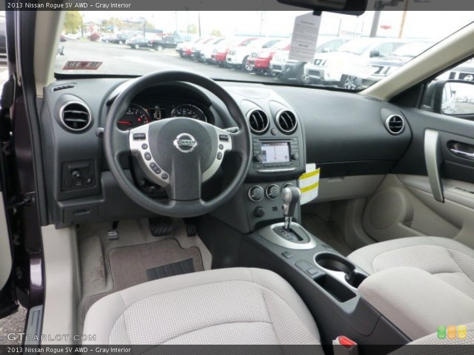 Gray Interior Dashboard for the 2013 Nissan Rogue SV AWD #72240674