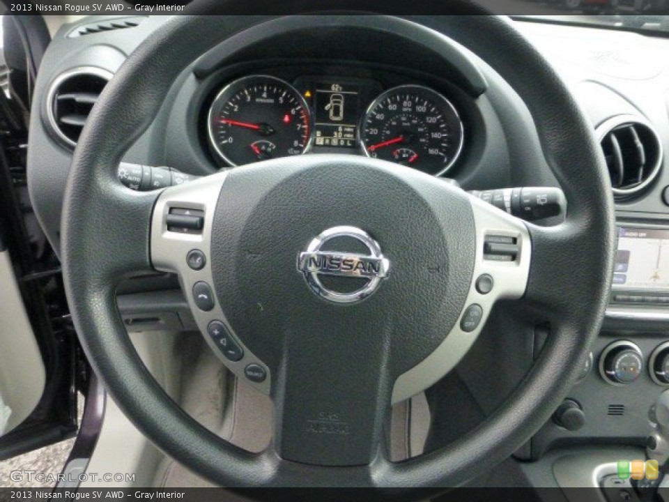 Gray Interior Steering Wheel for the 2013 Nissan Rogue SV AWD #72240722