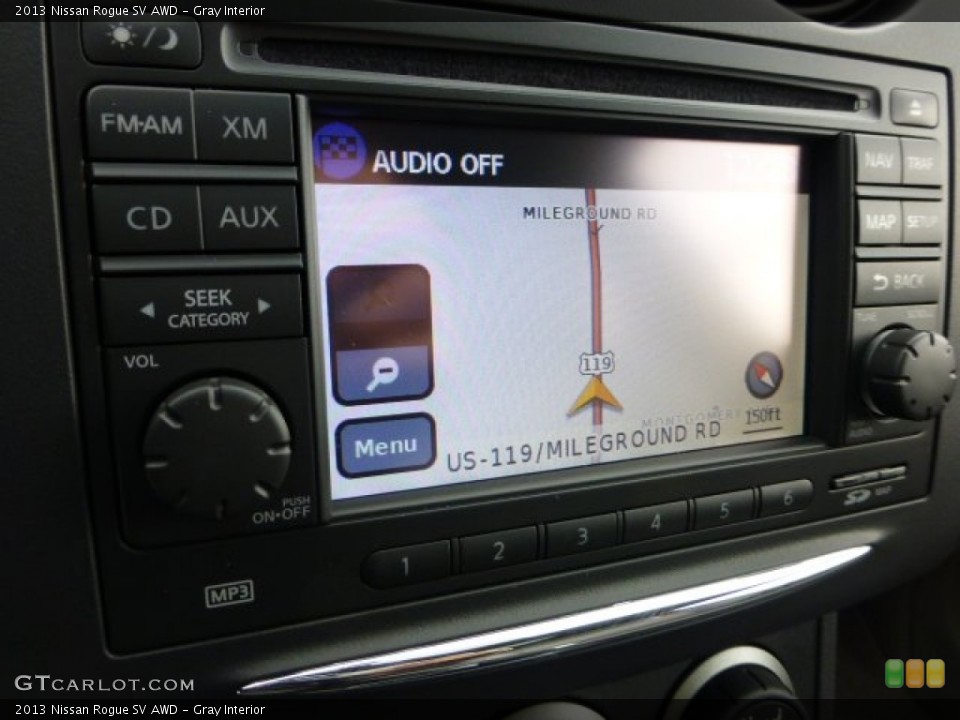 Gray Interior Navigation for the 2013 Nissan Rogue SV AWD #72240737