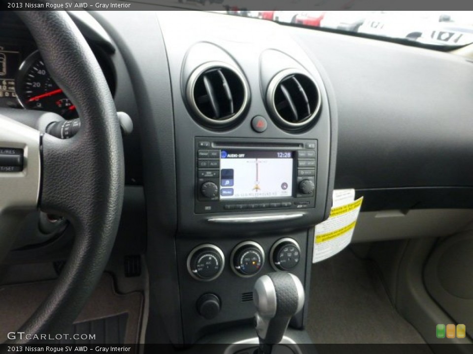 Gray Interior Controls for the 2013 Nissan Rogue SV AWD #72240752