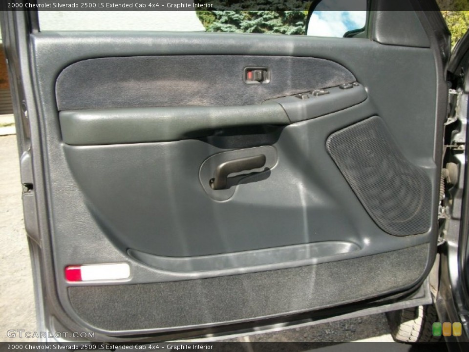 Graphite Interior Door Panel for the 2000 Chevrolet Silverado 2500 LS Extended Cab 4x4 #72241097