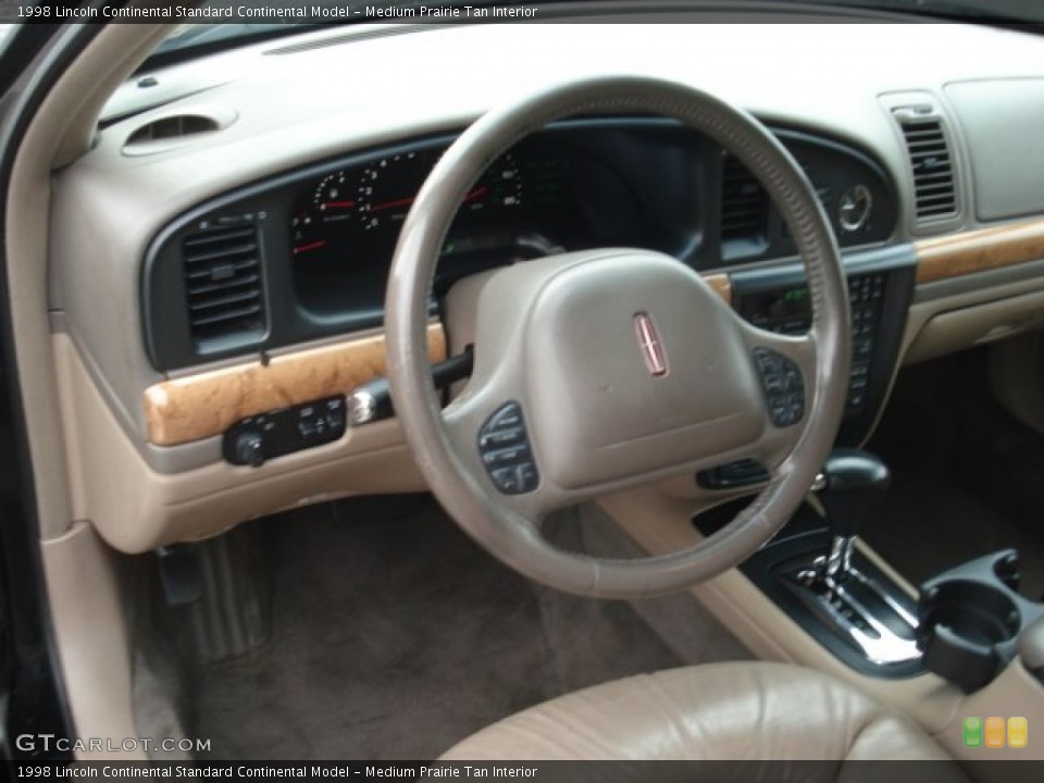 Medium Prairie Tan Interior Steering Wheel for the 1998 Lincoln Continental  #72244151