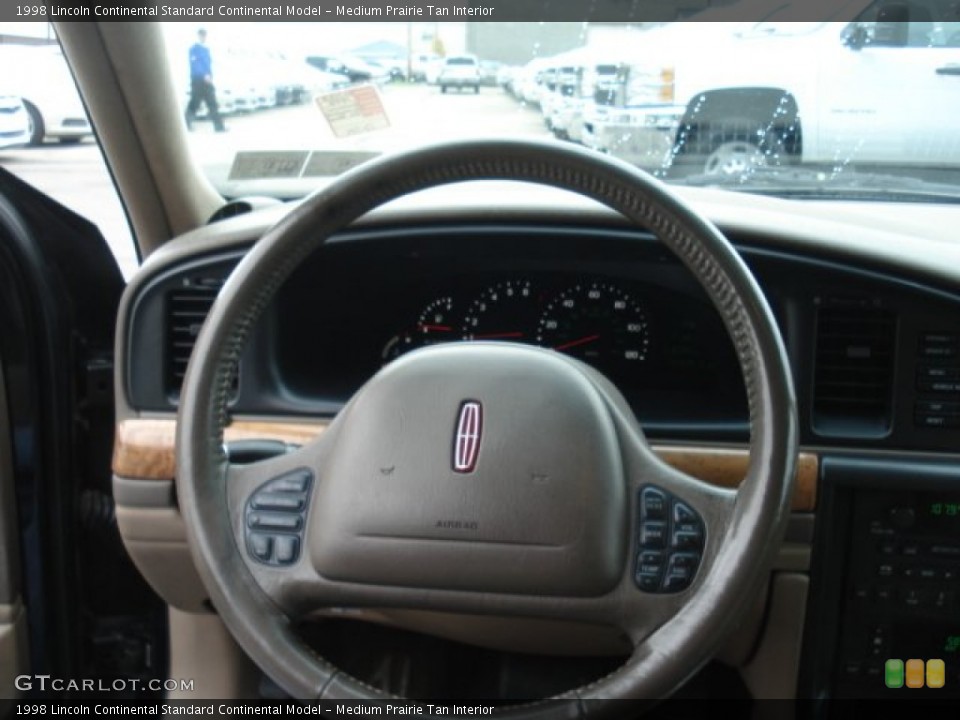 Medium Prairie Tan Interior Steering Wheel for the 1998 Lincoln Continental  #72244178