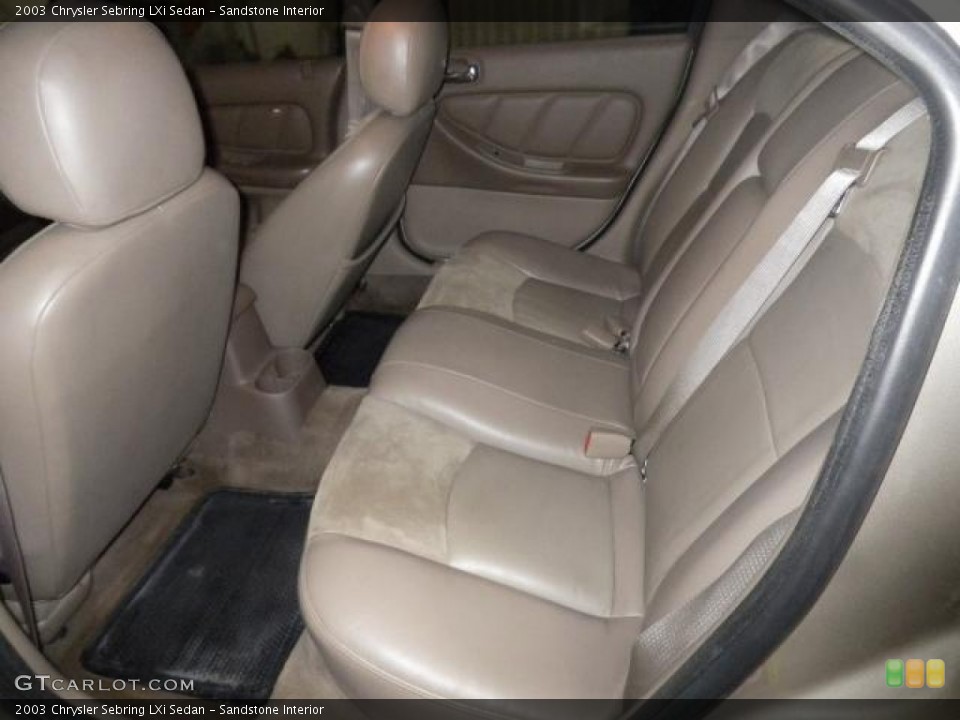 Sandstone Interior Rear Seat for the 2003 Chrysler Sebring LXi Sedan #72248064