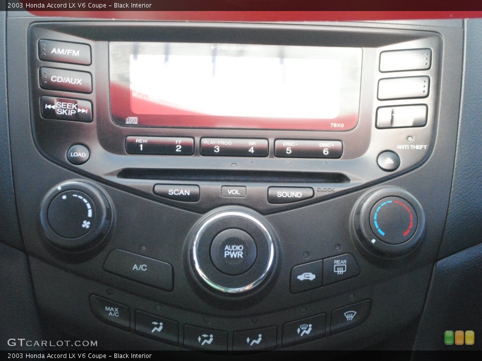 Black Interior Controls for the 2003 Honda Accord LX V6 Coupe #72248110