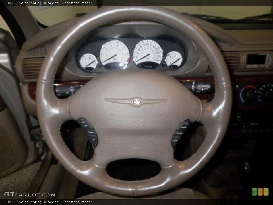 Sandstone Interior Steering Wheel for the 2003 Chrysler Sebring LXi Sedan #72248125