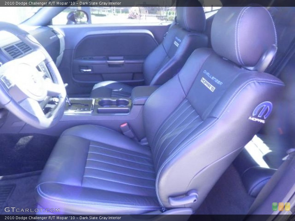 Dark Slate Gray Interior Front Seat for the 2010 Dodge Challenger R/T Mopar '10 #72248428