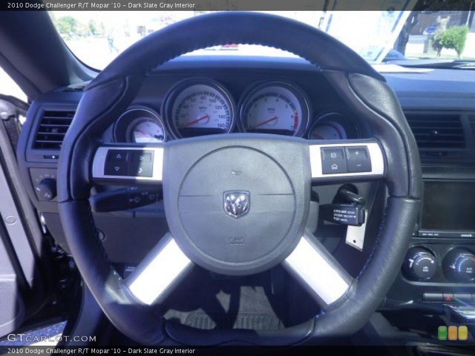 Dark Slate Gray Interior Steering Wheel for the 2010 Dodge Challenger R/T Mopar '10 #72248491