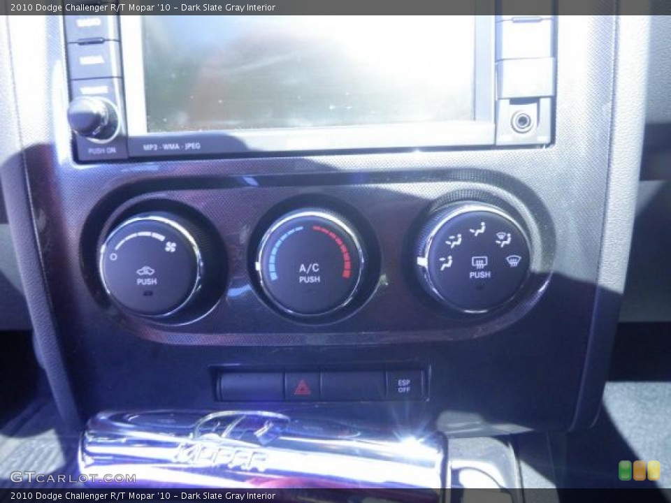 Dark Slate Gray Interior Controls for the 2010 Dodge Challenger R/T Mopar '10 #72248514