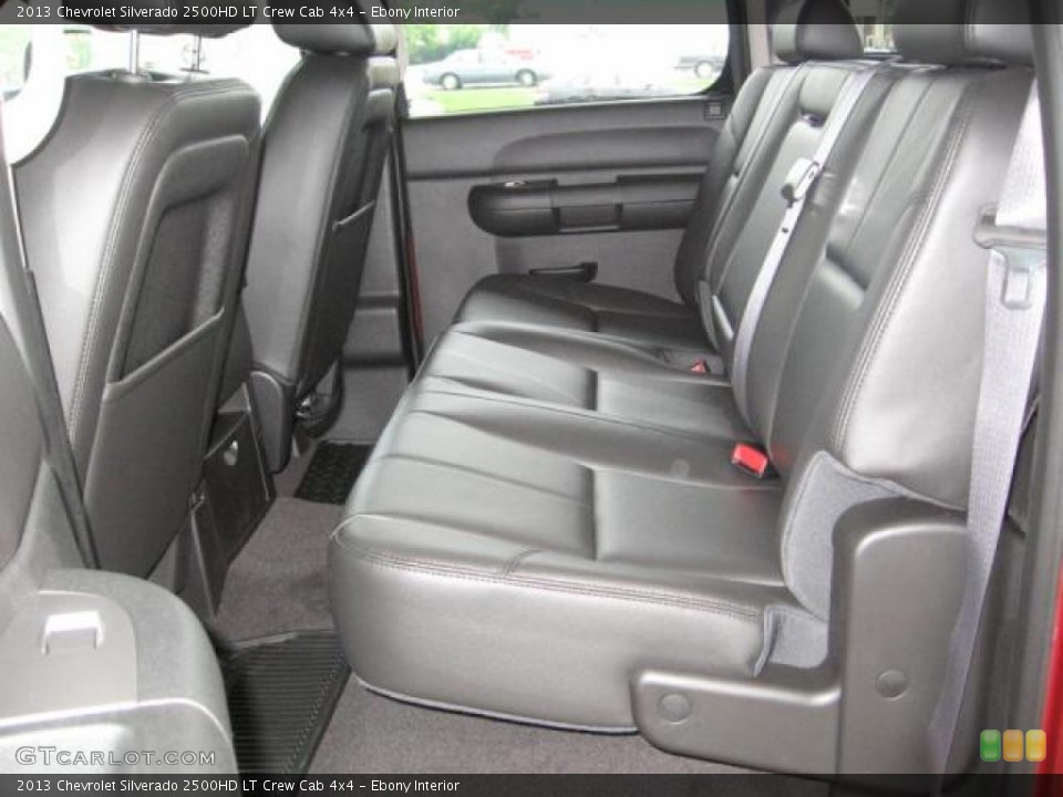 Ebony Interior Rear Seat for the 2013 Chevrolet Silverado 2500HD LT Crew Cab 4x4 #72249550