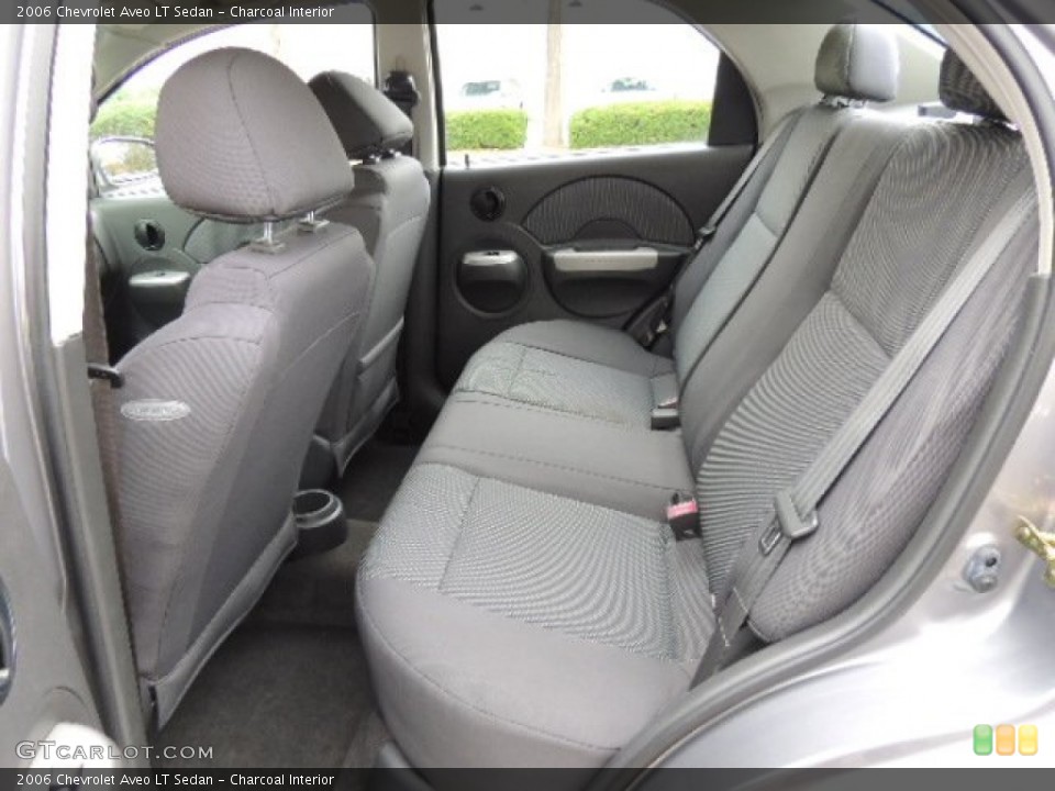 Charcoal Interior Rear Seat for the 2006 Chevrolet Aveo LT Sedan #72250263